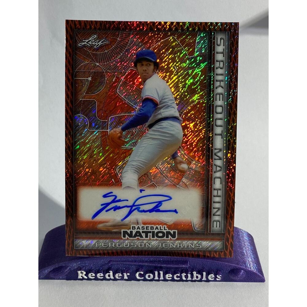 Ferguson Jenkins 2025 Leaf Baseball Nation Strikeout Machine 2/4 Chicago Cubs